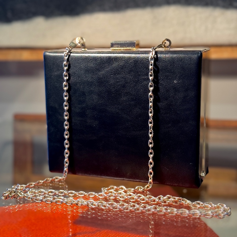 Natasha Couture Box Clutch Purse